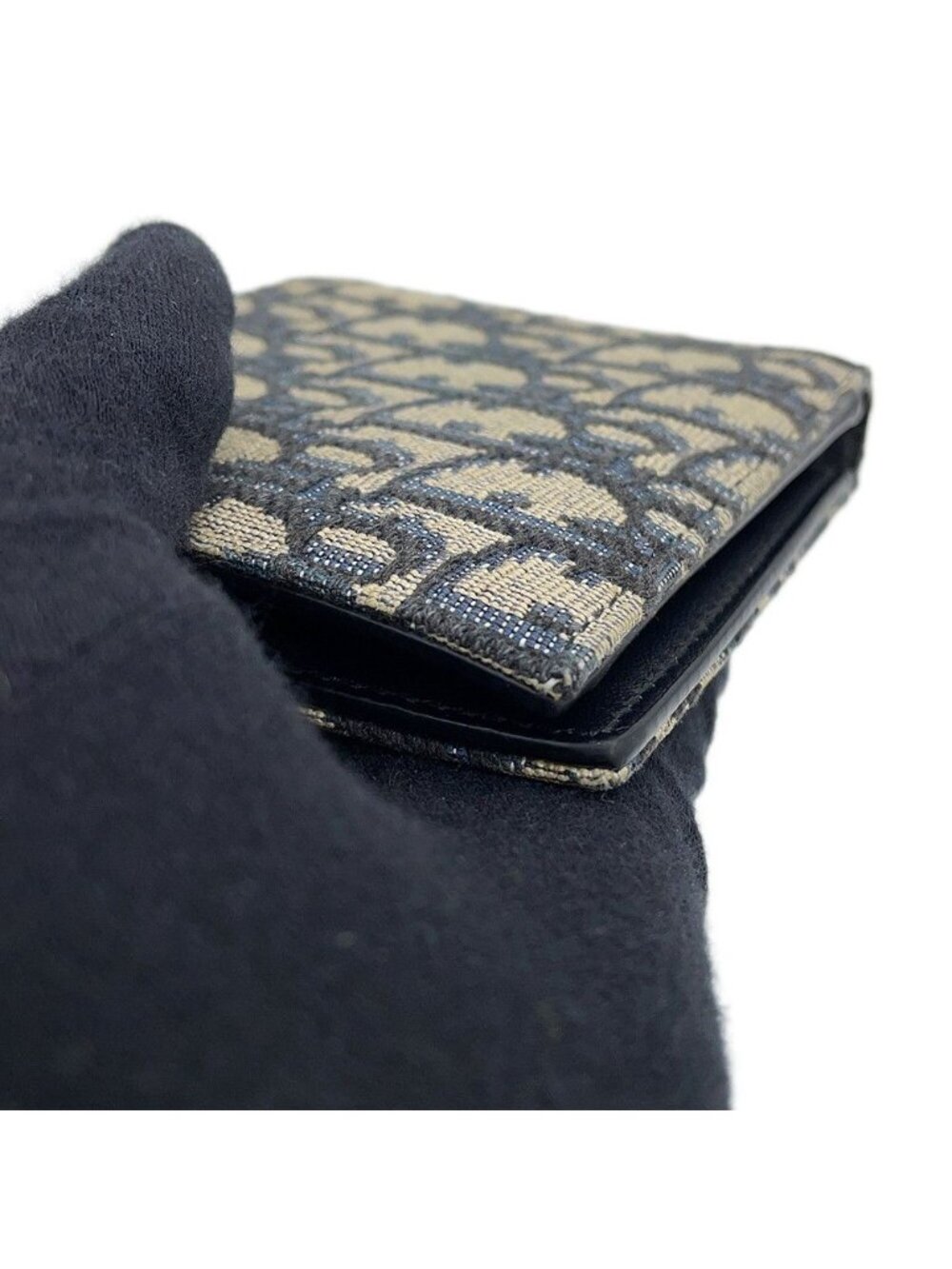 Dior Bifold Wallet Oblique with Coin Case Canvas Trotter - Picture 8 of 10